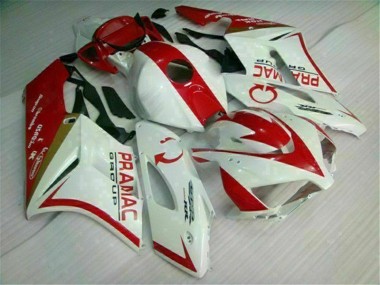 Blanc Rouge Kit Carénages Motos & Plastique Honda CBR 1000 RR 04-05