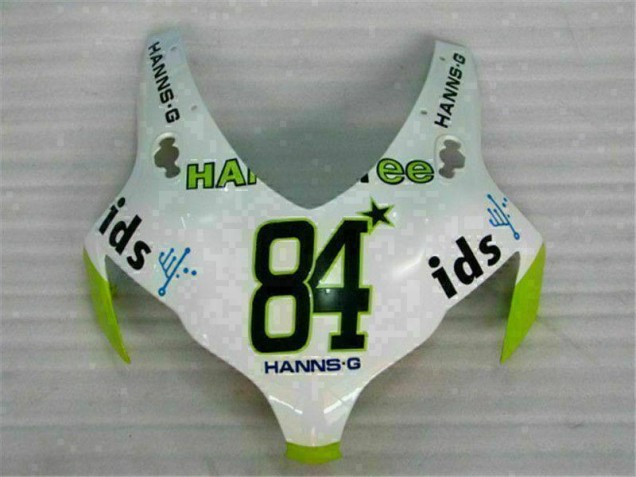 Blanc Vert Hannspree 84 Carénage Moto Honda CBR 1000 RR 08-11 Blanc Vert Hannspree 84 Carénage Moto Honda CBR 1000 RR 08-11