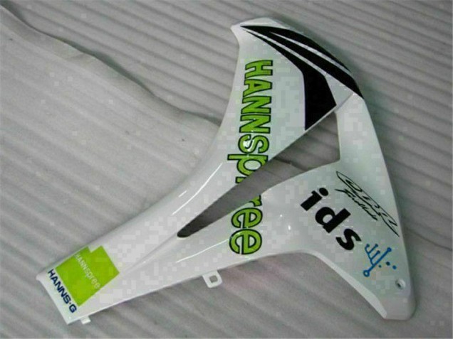 Blanc Vert Hannspree 84 Carénage Moto Honda CBR 1000 RR 08-11 Blanc Vert Hannspree 84 Carénage Moto Honda CBR 1000 RR 08-11