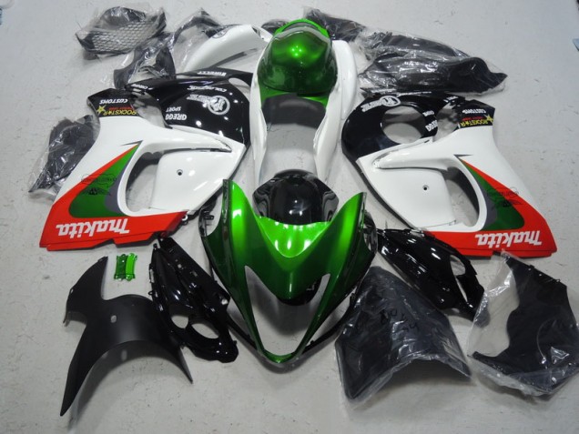 Blanc Vert Makita Carénage Moto Suzuki GSXR 1300 Hayabusa 08-19