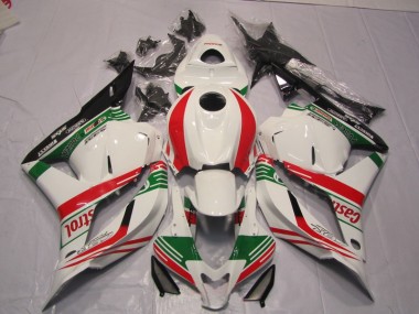 Blanc Vert Rouge Carénage Moto Honda CBR 600 RR 09-12