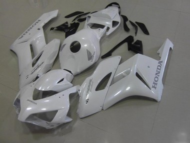 Blanc avec Argent Décalque Carénage Moto Honda CBR 1000 RR 06-07