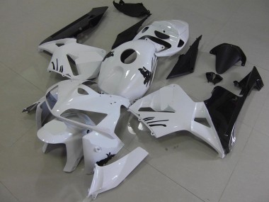 Blanc avec Spécial Décalque Carénage Moto Honda CBR 600 RR 05-06