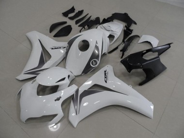 Blanc et Gris Carénage Moto Honda CBR 1000 RR 08-11