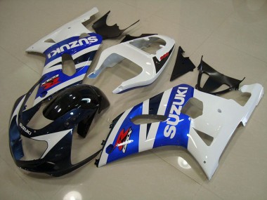 Bleu Blanc Carénage Moto Suzuki GSXR 750 K1 K2 K3 01-03