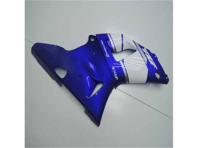 Bleu Blanc Carénage Moto Yamaha R1 00-01