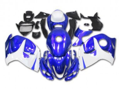 Bleu Blanc Carénages Moto Suzuki GSXR 1300 Hayabusa 08-19
