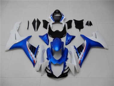 Bleu Blanc Carénages Moto Suzuki GSXR 600 / 750 K11 11-24