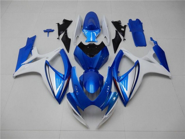 Bleu Blanc Carénages Moto Suzuki GSXR 600 / 750 K6 06-07 Bleu Blanc Carénages Moto Suzuki GSXR 600 / 750 K6 06-07