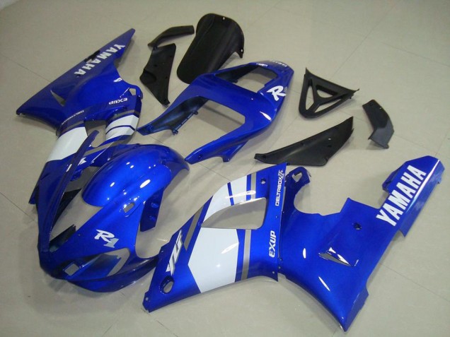 Bleu Blanc Carénages Moto Yamaha R1 00-01
