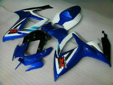 Bleu Blanc Carrosserie Moto Suzuki GSXR 600 / 750 K6 06-07
