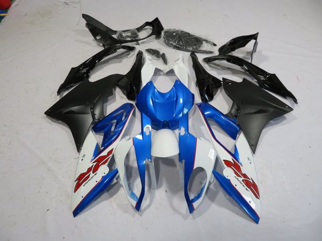 Bleu Blanc Noir Carénage Moto BMW S1000RR 15-18