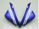 Bleu Blanc Noir Carénage Moto Yamaha R1 12-14