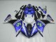 Bleu Blanc Noir Carénage Moto Yamaha R1 12-14