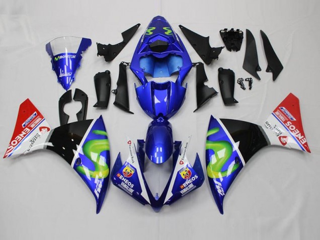 Bleu Blanc Noir Rouge Carénage Moto Yamaha R1 12-14 Bleu Blanc Noir Rouge Carénage Moto Yamaha R1 12-14