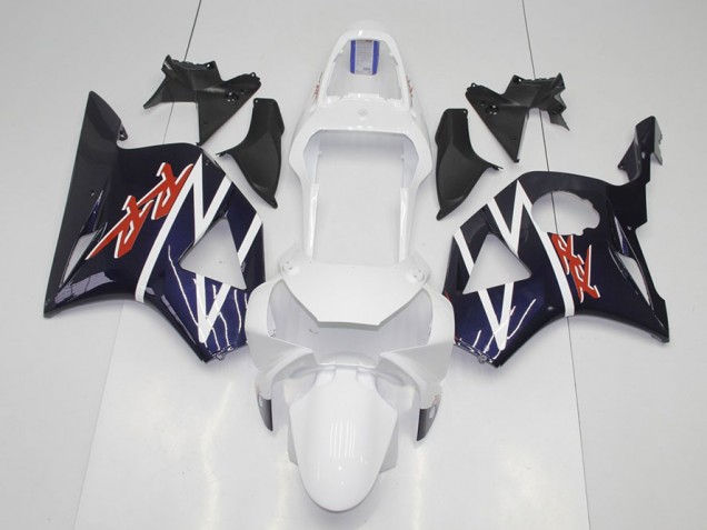 Bleu Foncé Blanc Carénage Moto Honda CBR 900 RR 954 02-03 Bleu Foncé Blanc Carénage Moto Honda CBR 900 RR 954 02-03