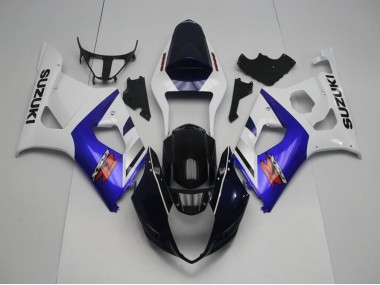 Bleu Foncé Devant et Bleu Carénage Moto Suzuki GSXR 1000 K3 03-04