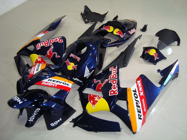 Bleu Foncé Red Bull Repsol Carénage Moto Honda CBR 600 RR 05-06 Bleu Foncé Red Bull Repsol Carénage Moto Honda CBR 600 RR 05-06