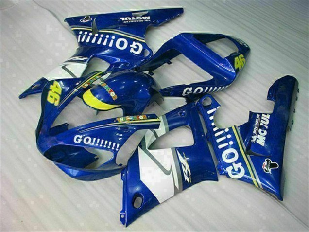 Bleu Kit Carénages Motos Complet Yamaha R1 00-01 Bleu Kit Carénages Motos Complet Yamaha R1 00-01