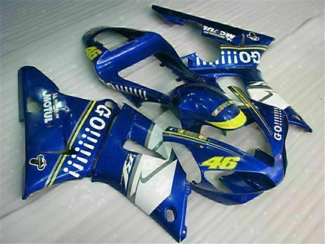 Bleu Kit Carénages Motos Complet Yamaha R1 00-01 Bleu Kit Carénages Motos Complet Yamaha R1 00-01