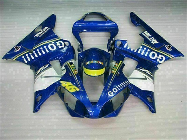 Bleu Kit Carénages Motos Complet Yamaha R1 00-01 Bleu Kit Carénages Motos Complet Yamaha R1 00-01
