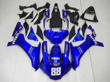 Bleu Monster 88 Carénage Moto Yamaha R1 15-19