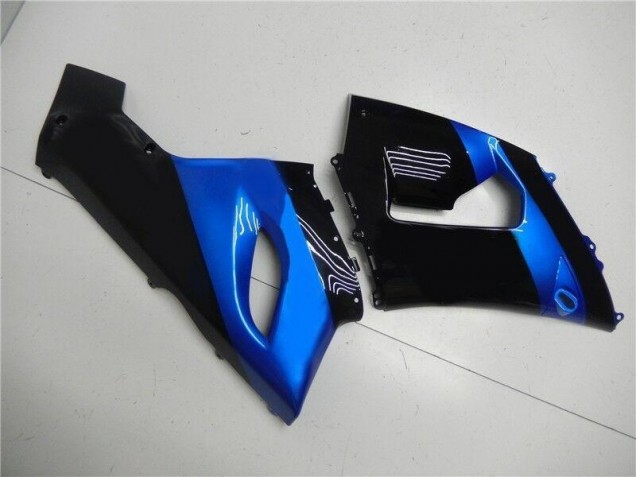 Bleu Noir Carénage Moto Kawasaki ZX6R 05-06 Bleu Noir Carénage Moto Kawasaki ZX6R 05-06