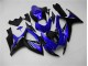 Bleu Noir Carénage Moto Suzuki GSXR 600 / 750 K6 06-07 Bleu Noir Carénage Moto Suzuki GSXR 600 / 750 K6 06-07