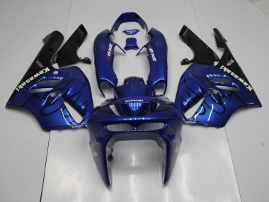 Bleu Noir Flamme Carénage Moto Kawasaki ZX9R 94-97
