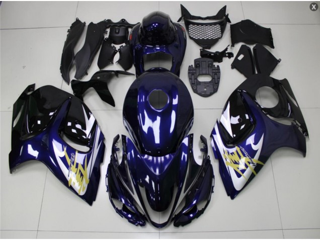 Bleu Or Carénage Moto Suzuki GSXR 1300 Hayabusa 08-19 Bleu Or Carénage Moto Suzuki GSXR 1300 Hayabusa 08-19
