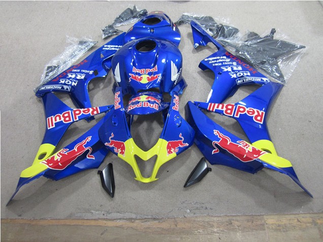 Bleu Red Bull Carénage Moto Honda CBR 600 RR 07-08 Bleu Red Bull Carénage Moto Honda CBR 600 RR 07-08