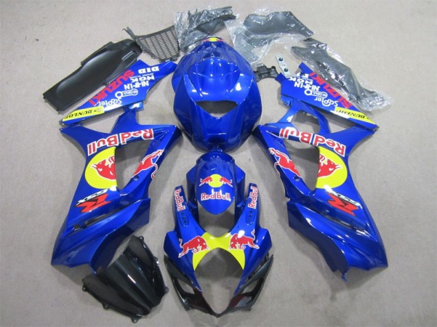 Bleu Red Bull Carénage Moto Suzuki GSXR 1000 K7 07-08 Bleu Red Bull Carénage Moto Suzuki GSXR 1000 K7 07-08