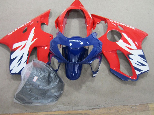 Bleu Rouge Carénage Moto Honda CBR 600 F4 99-00 Bleu Rouge Carénage Moto Honda CBR 600 F4 99-00