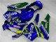 Bleu Vert Movistar Castrol Carénage Moto Honda CBR 600 RR 03-04 Bleu Vert Movistar Castrol Carénage Moto Honda CBR 600 RR 03-04