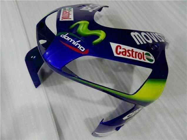 Bleu Vert Movistar Castrol Carénage Moto Honda CBR 600 RR 03-04 Bleu Vert Movistar Castrol Carénage Moto Honda CBR 600 RR 03-04
