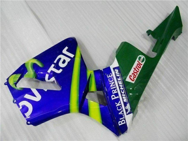 Bleu Vert Movistar Castrol Carénage Moto Honda CBR 600 RR 03-04 Bleu Vert Movistar Castrol Carénage Moto Honda CBR 600 RR 03-04