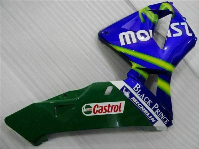 Bleu Vert Movistar Castrol Carénage Moto Honda CBR 600 RR 03-04 Bleu Vert Movistar Castrol Carénage Moto Honda CBR 600 RR 03-04