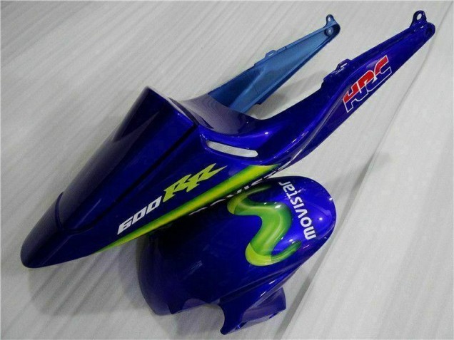 Bleu Vert Movistar Castrol Carénage Moto Honda CBR 600 RR 03-04 Bleu Vert Movistar Castrol Carénage Moto Honda CBR 600 RR 03-04