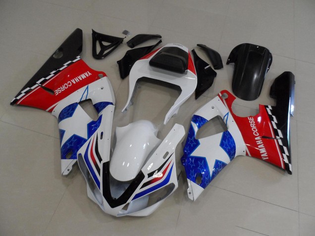 Drapeau Étoile Carénage Moto Yamaha R1 00-01 Drapeau Étoile Carénage Moto Yamaha R1 00-01