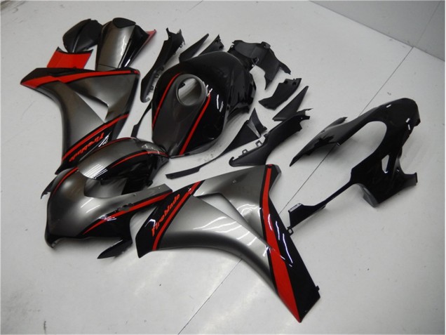 Gris Rouge Noir Carénage Moto Honda CBR 1000 RR 08-11 Gris Rouge Noir Carénage Moto Honda CBR 1000 RR 08-11