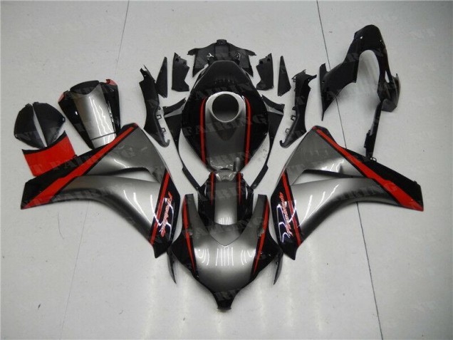 Gris Rouge Noir Carénage Moto Honda CBR 1000 RR 08-11 Gris Rouge Noir Carénage Moto Honda CBR 1000 RR 08-11