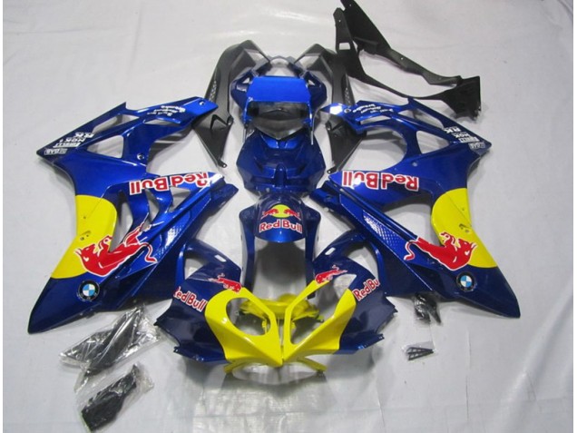Jaune Bleu Red Bull Carénage Moto BMW S1000RR 09-14 Jaune Bleu Red Bull Carénage Moto BMW S1000RR 09-14