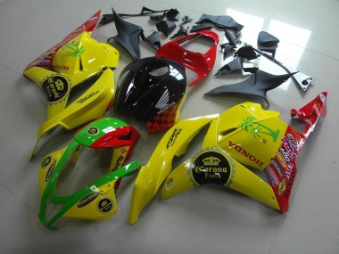 Jaune Corona Extra Carénage Moto Honda CBR 600 RR 09-12