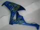 Jaune Flamme Bleu Carénage Moto Honda CBR 1000 RR 06-07 Jaune Flamme Bleu Carénage Moto Honda CBR 1000 RR 06-07