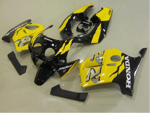 Jaune Noir Carénage Moto Honda CBR 250 RR MC19 1988-1989 Jaune Noir Carénage Moto Honda CBR 250 RR MC19 1988-1989