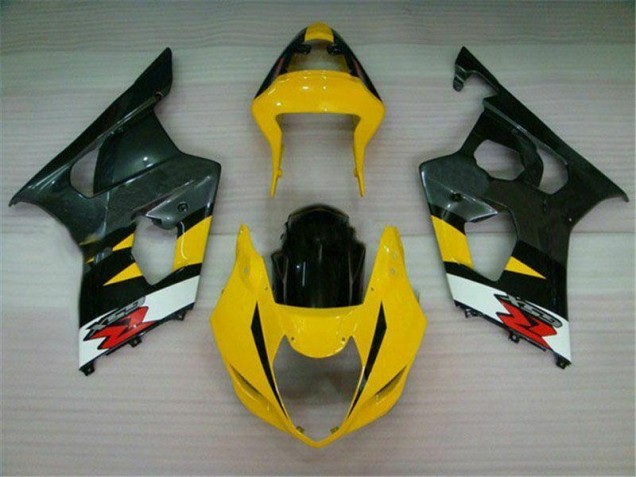 Jaune Noir Carénage Moto Suzuki GSXR 1000 K3 03-04 Jaune Noir Carénage Moto Suzuki GSXR 1000 K3 03-04