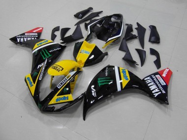Jaune Noir Monster Carénages Moto Yamaha R1 09-11
