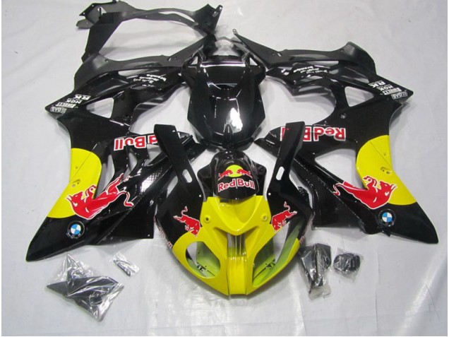 Jaune Noir Red Bull Carénage Moto BMW S1000RR 09-14