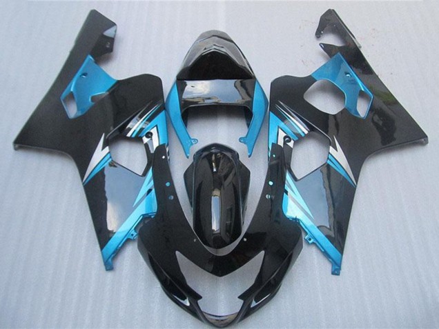 Bleu Blanc Noir Carénage Moto Suzuki GSXR 600/750 2004-2005