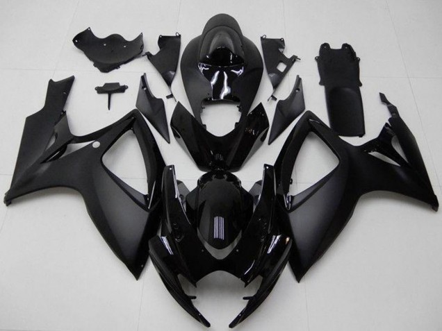 Noir Mat Noir Brillant Carénage Moto Suzuki GSXR 600/750 2006-2007